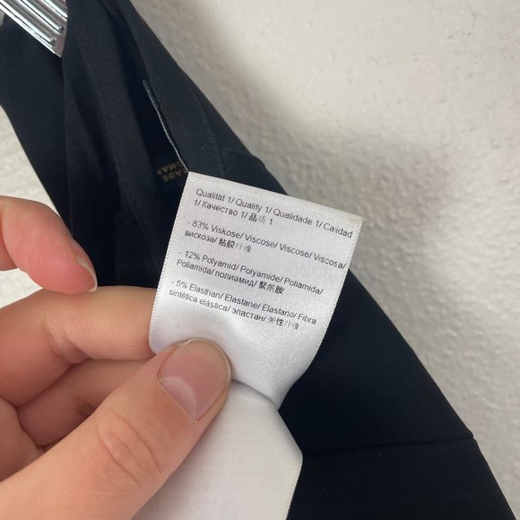 Escada Woman's 38/ US 8 Black High Rise Tapered Leg Career Trouser‎ Pants - Picture 5 of 11